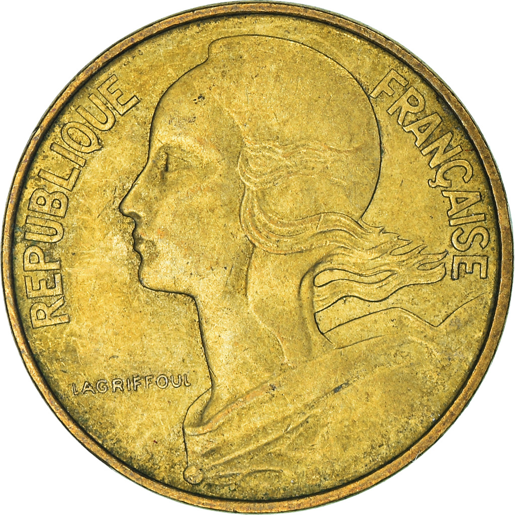 Moneda, Francia, 10 Centimes, 1973