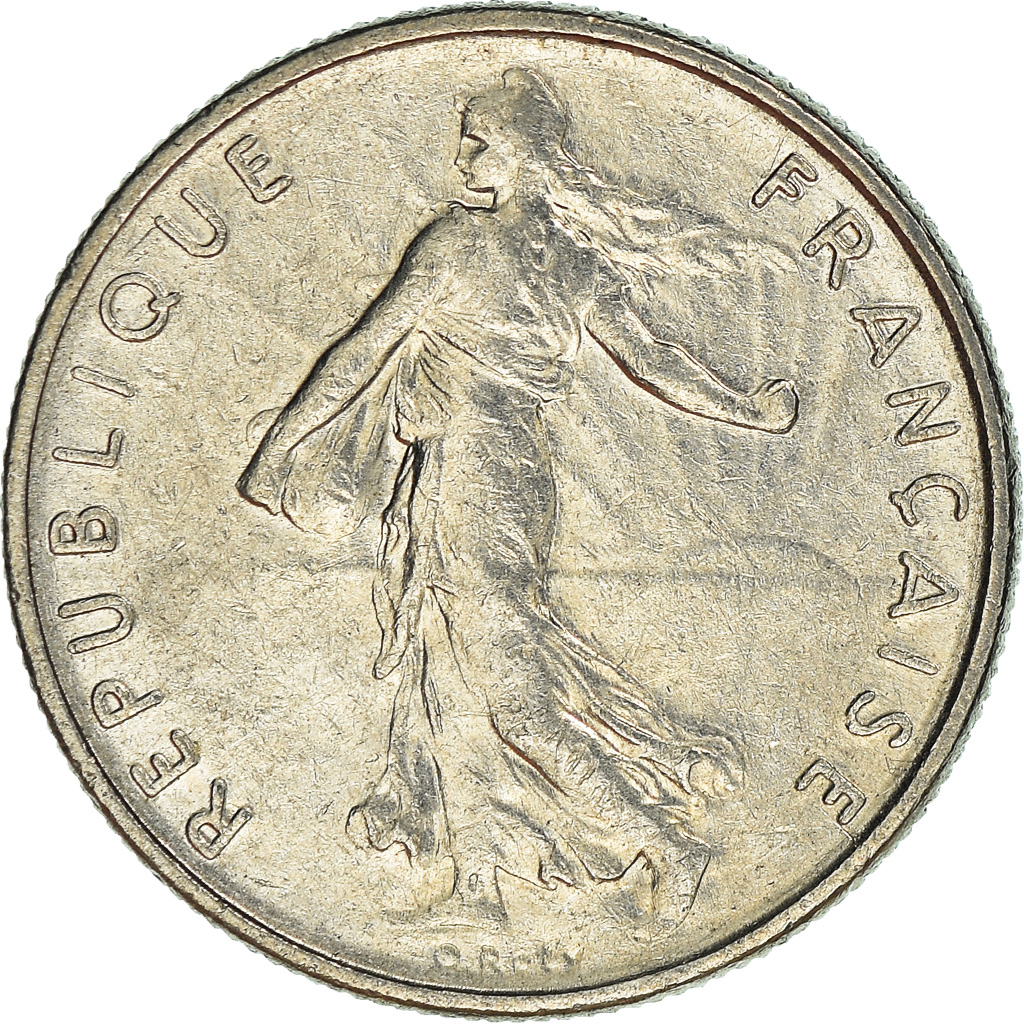 Moneda, Francia, 1/2 Franc, 1965