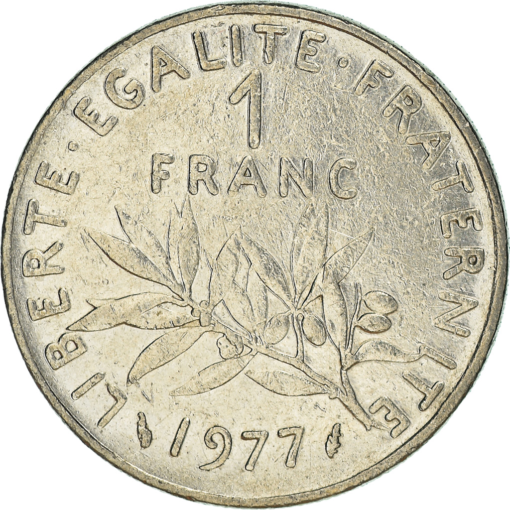 Moneda, Francia, Franc, 1977