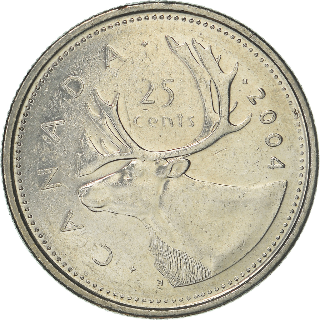 Moneda, Canadá, 25 Cents, 2004