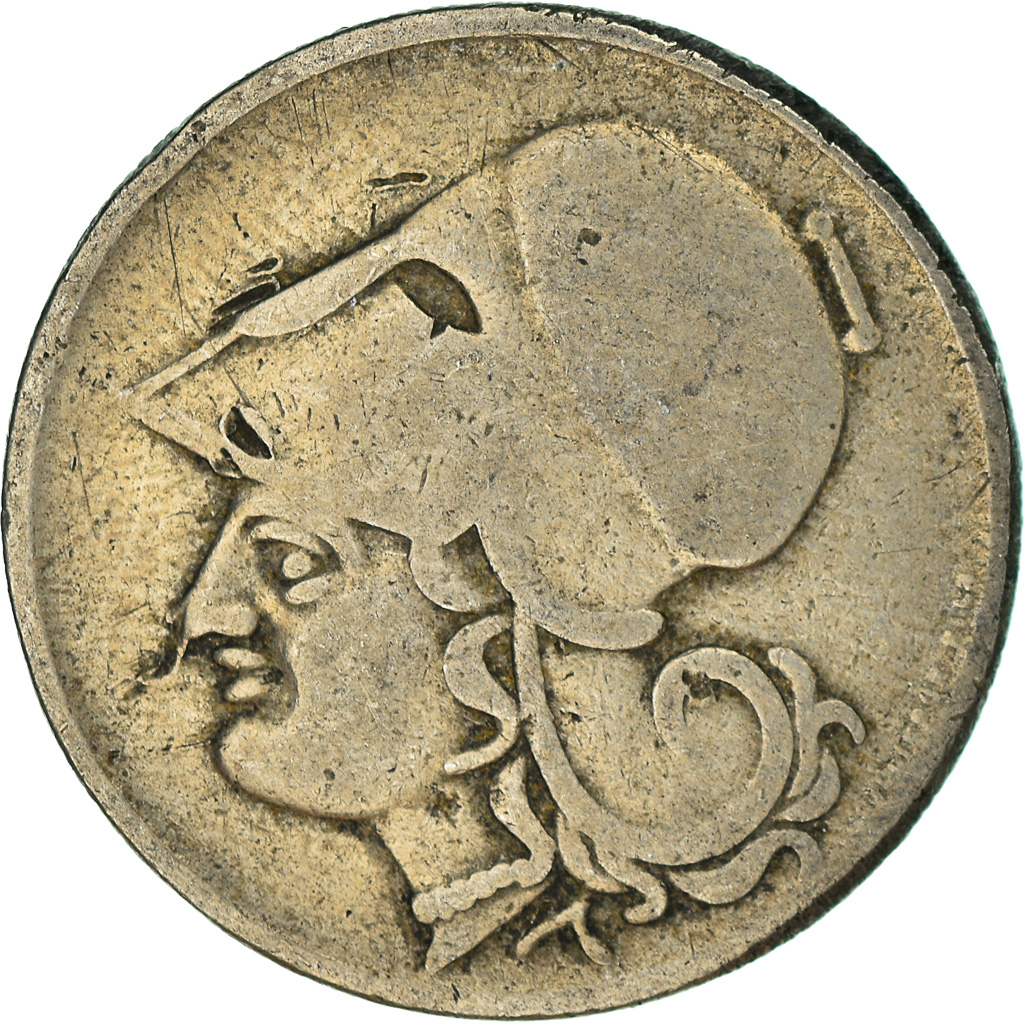 Moneda, Grecia, 2 Drachmai, 1926