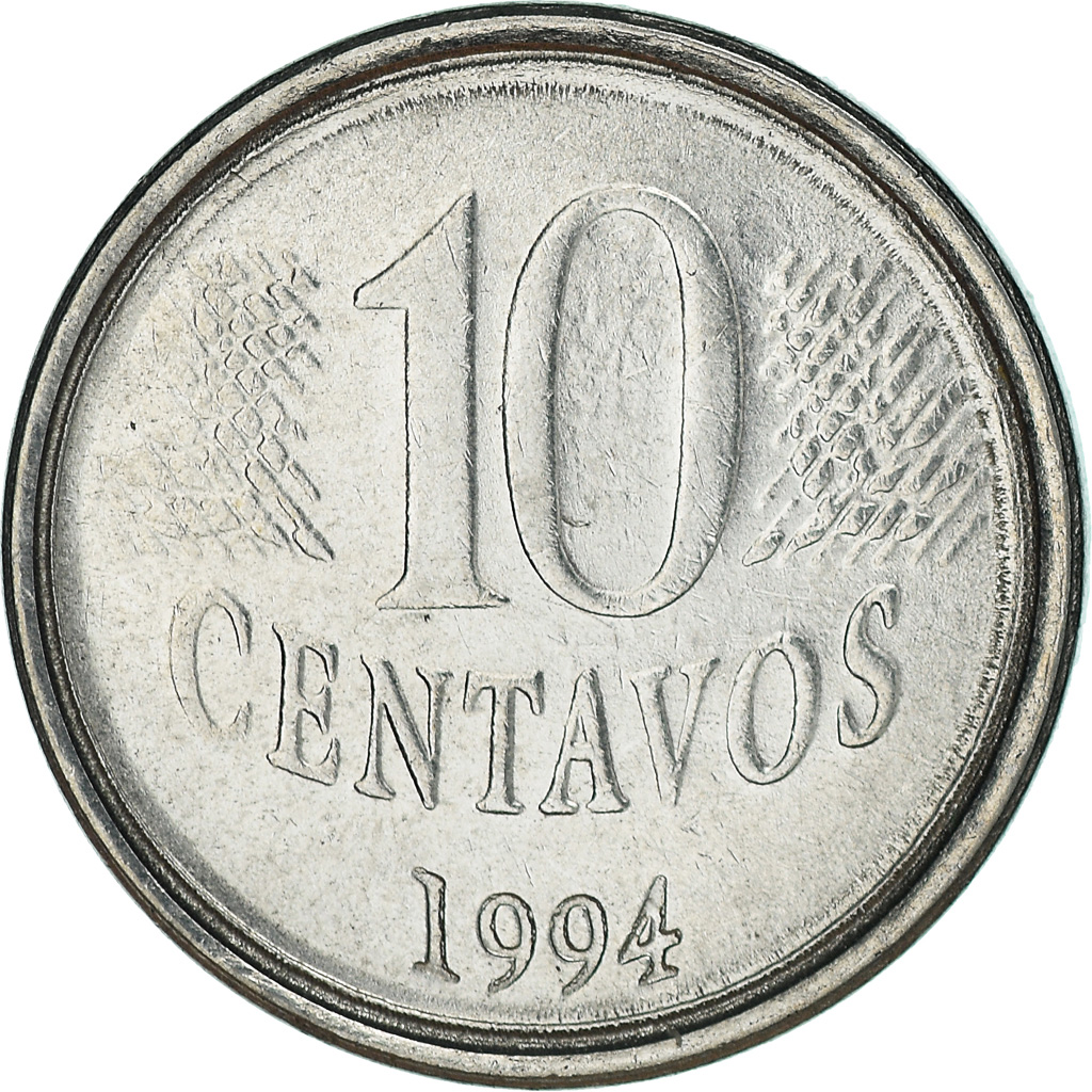 Moneda, Brasil, 10 Centavos, 1994