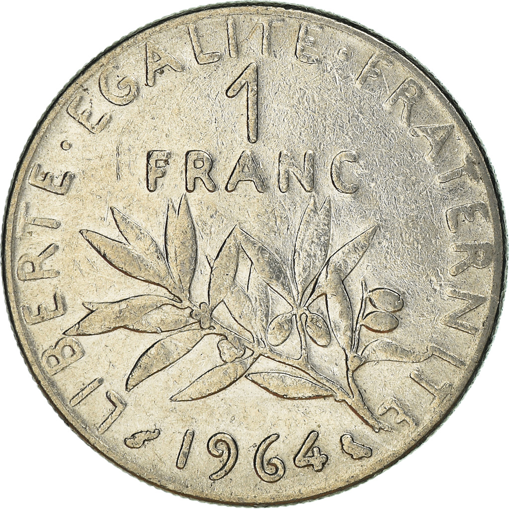 Moneda, Francia, Franc, 1964
