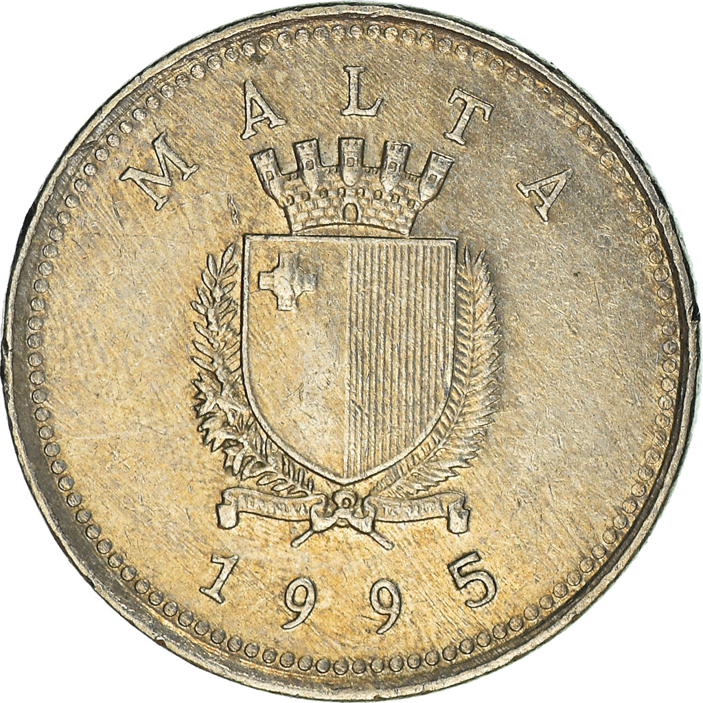 Moneda, Malta, 2 Cents, 1995