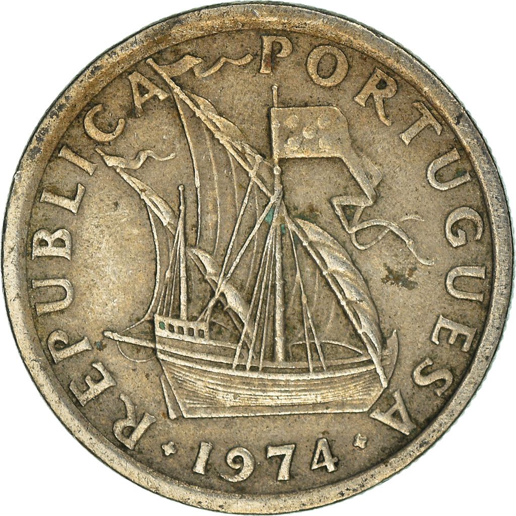 Moneda, Portugal, 2-1/2 Escudos, 1974