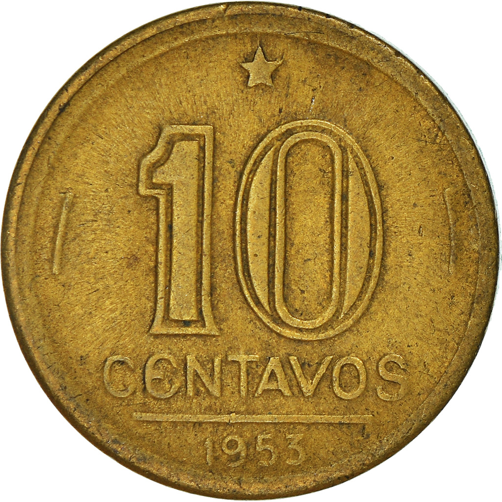 Moneda, Brasil, 10 Centavos, 1953