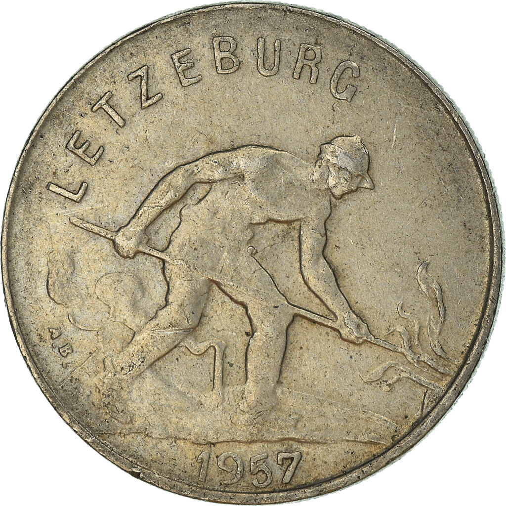 Moneda, Luxemburgo, Franc, 1957