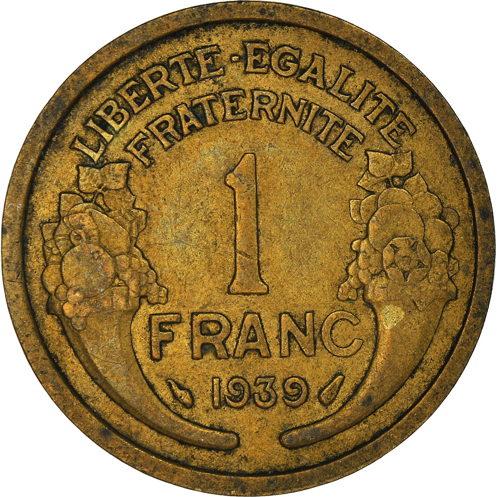 Moneda, Francia, Franc, 1939
