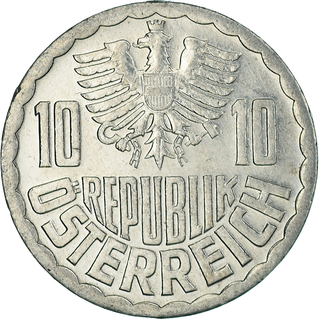Moneda, Austria, 10 Groschen, 1986