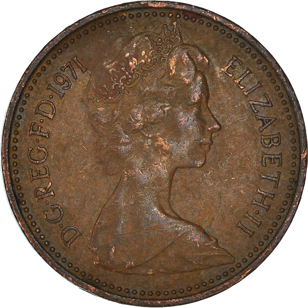 Moneda, Gran Bretaña, New Penny, 1971