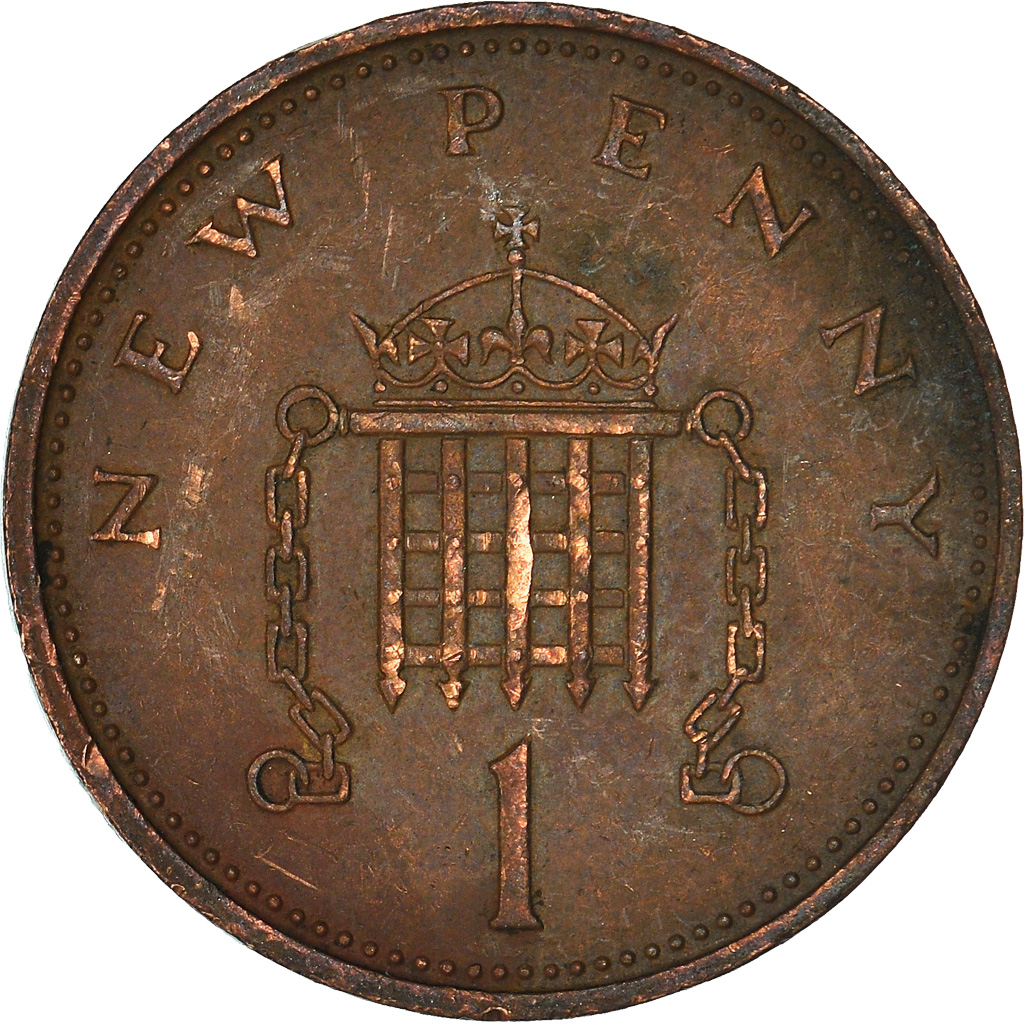Moneda, Gran Bretaña, New Penny, 1971