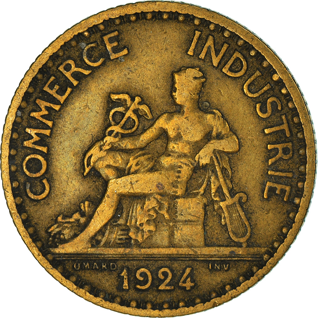 Moneda, Francia, Franc, 1924