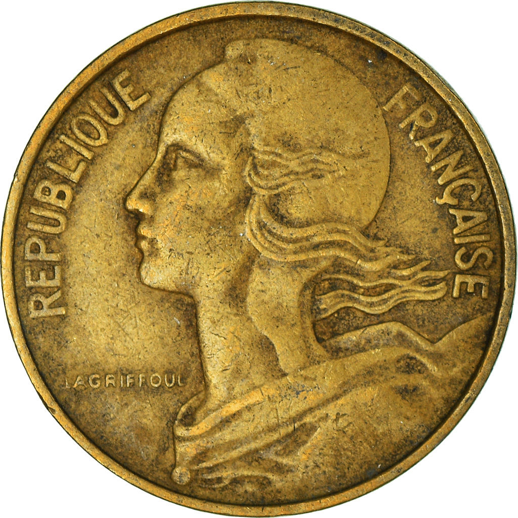 Moneda, Francia, 10 Centimes, 1963