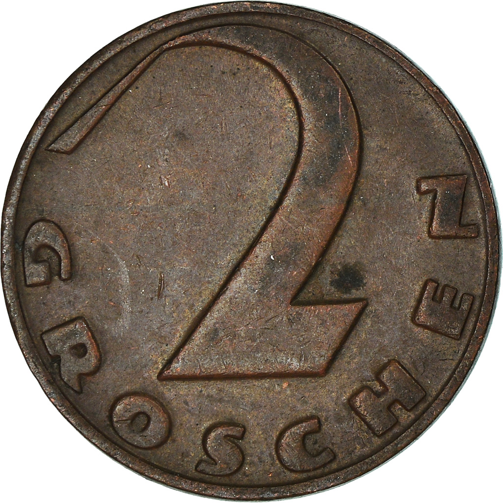 Moneda, Austria, 2 Groschen, 1936