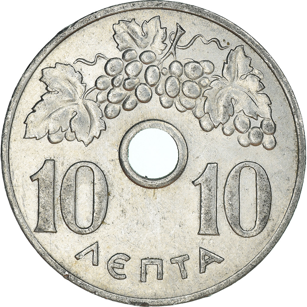 Moneda, Grecia, 10 Lepta, 1964