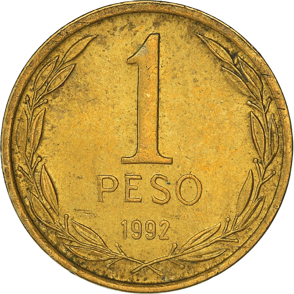 Moneda, Chile, Peso, 1992