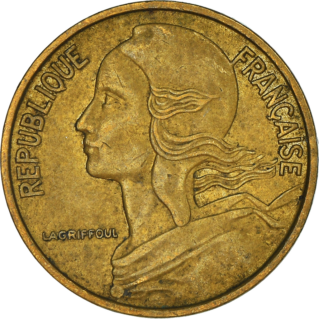 Moneda, Francia, 5 Centimes, 1966