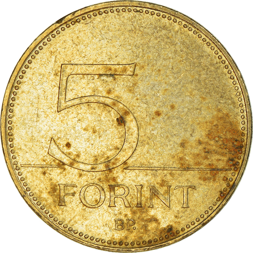 Moneda, Hungría, 5 Forint, 2010