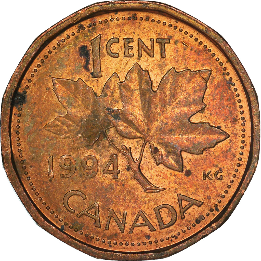 Moneda, Canadá, Cent, 1994