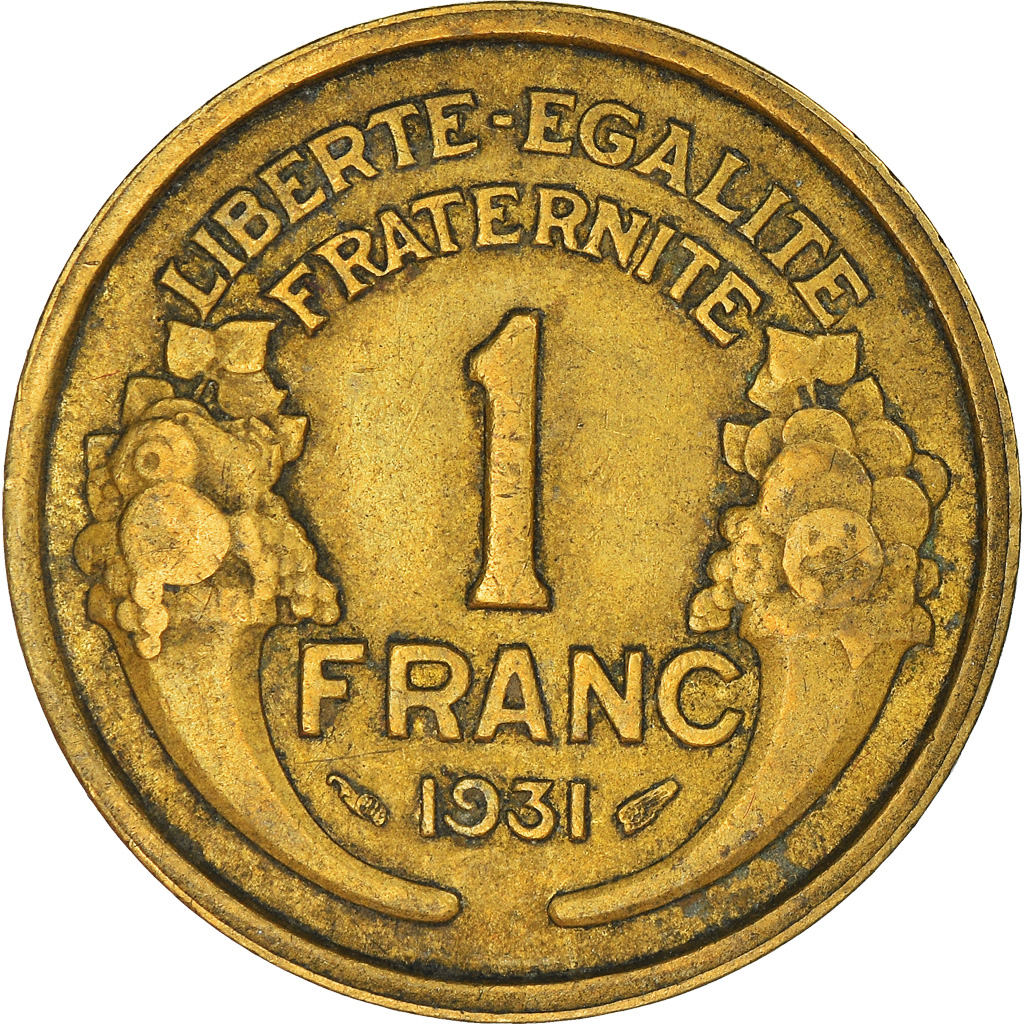 Moneda, Francia, Franc, 1931