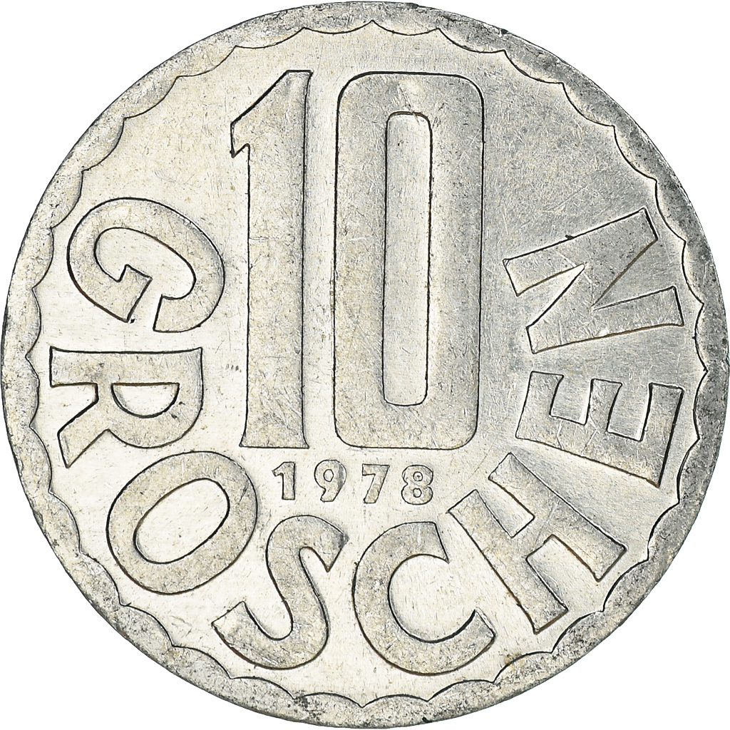 Moneda, Austria, 10 Groschen, 1978