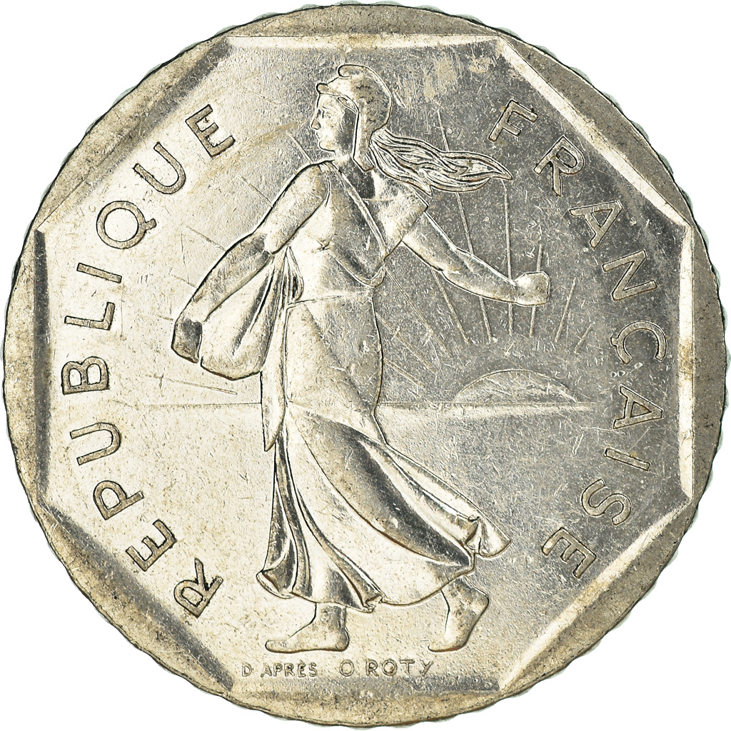 Moneda, Francia, 2 Francs, 1982