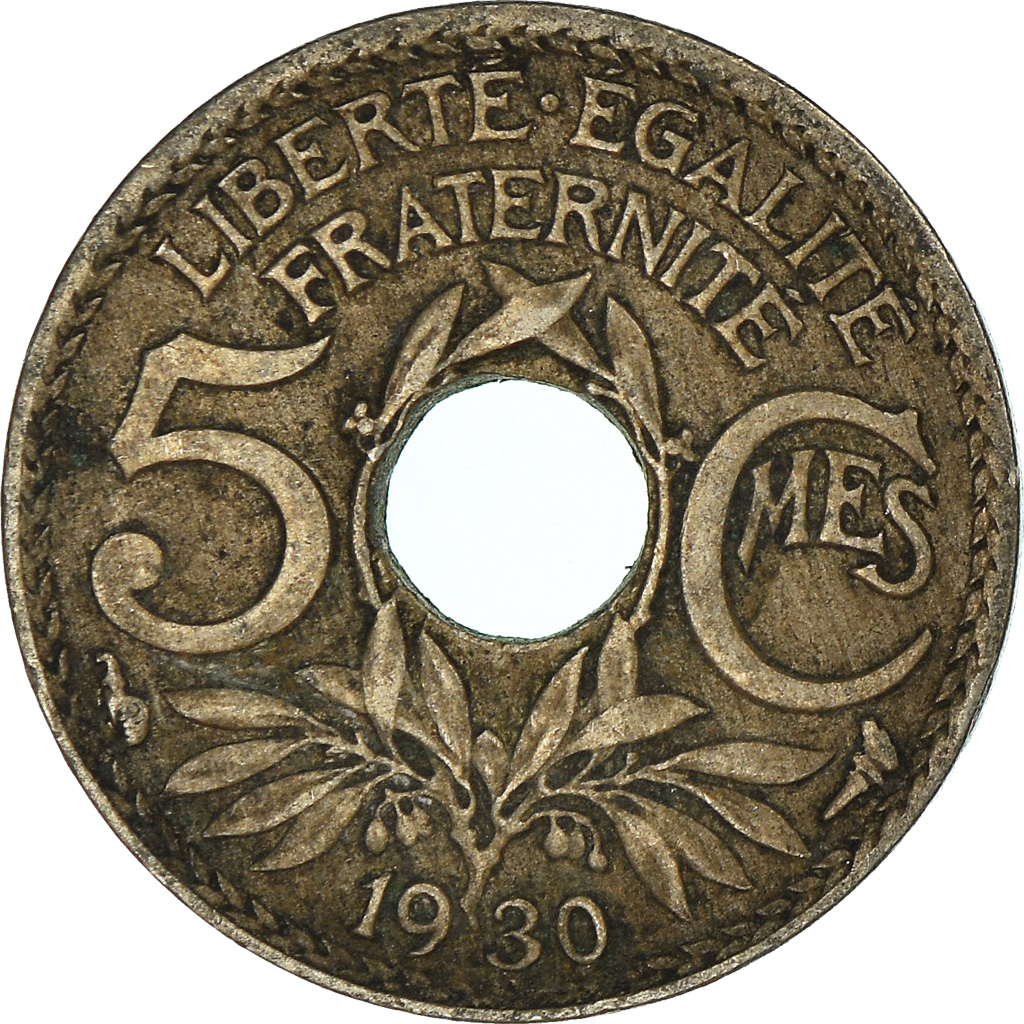 Moneda, Francia, 5 Centimes