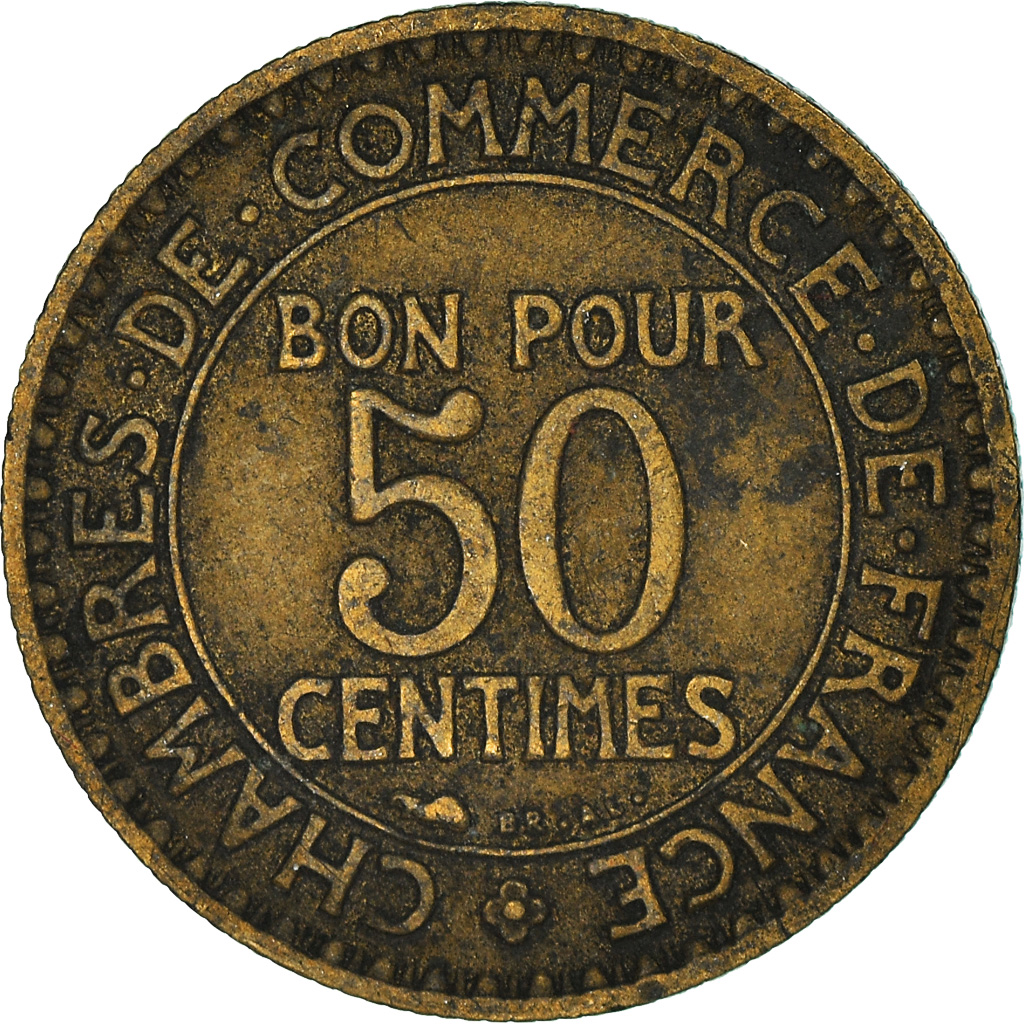 Moneda, Francia, 50 Centimes, 1923