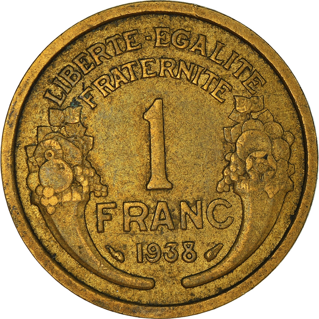 Moneda, Francia, Franc, 1938