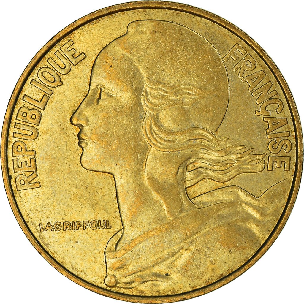 Moneda, Francia, 20 Centimes, 1981