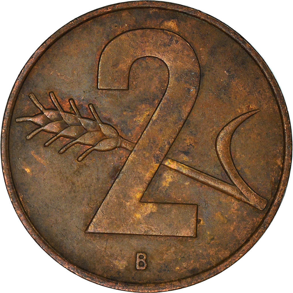 Moneda, Suiza, 2 Rappen, 1963