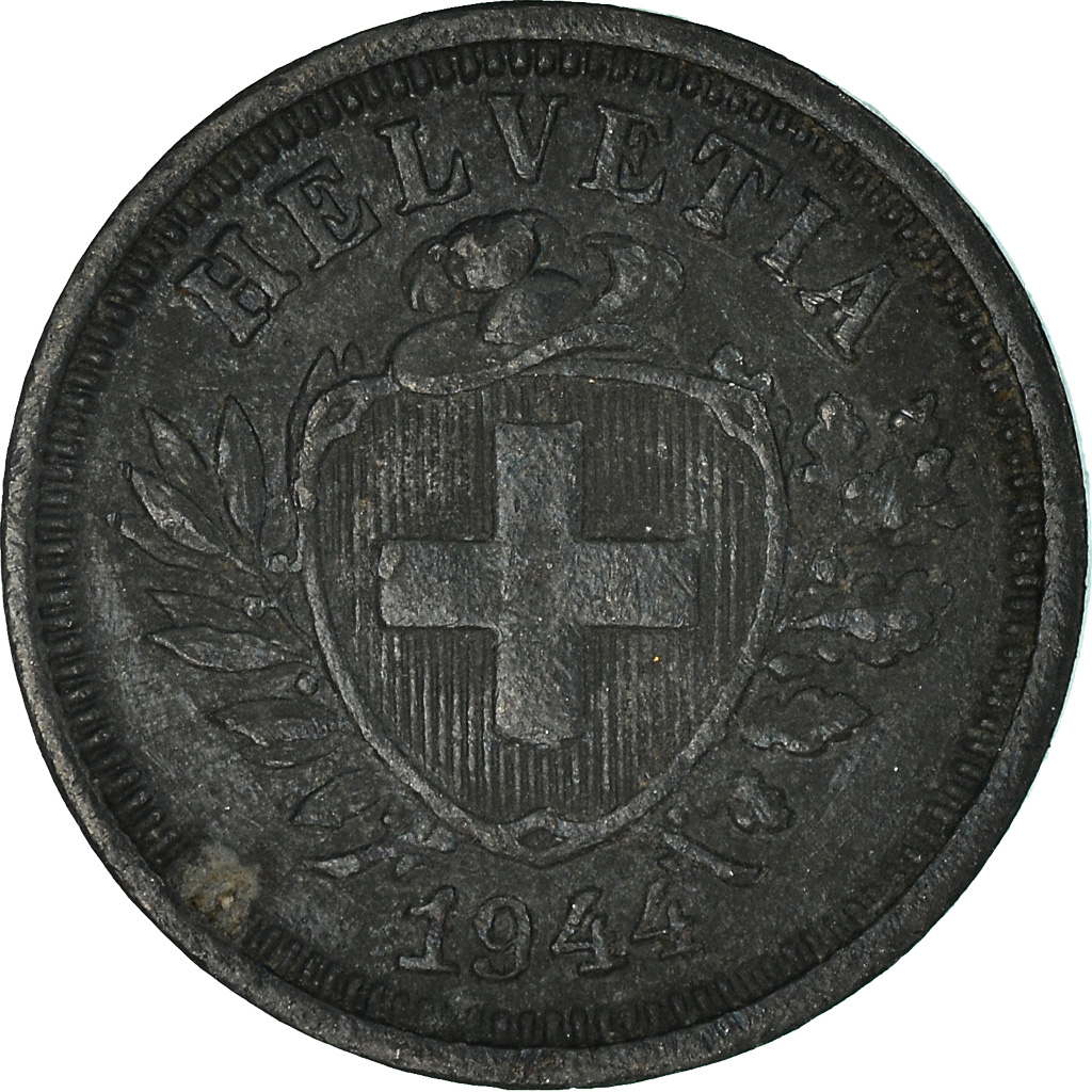 Moneda, Suiza, Rappen, 1944