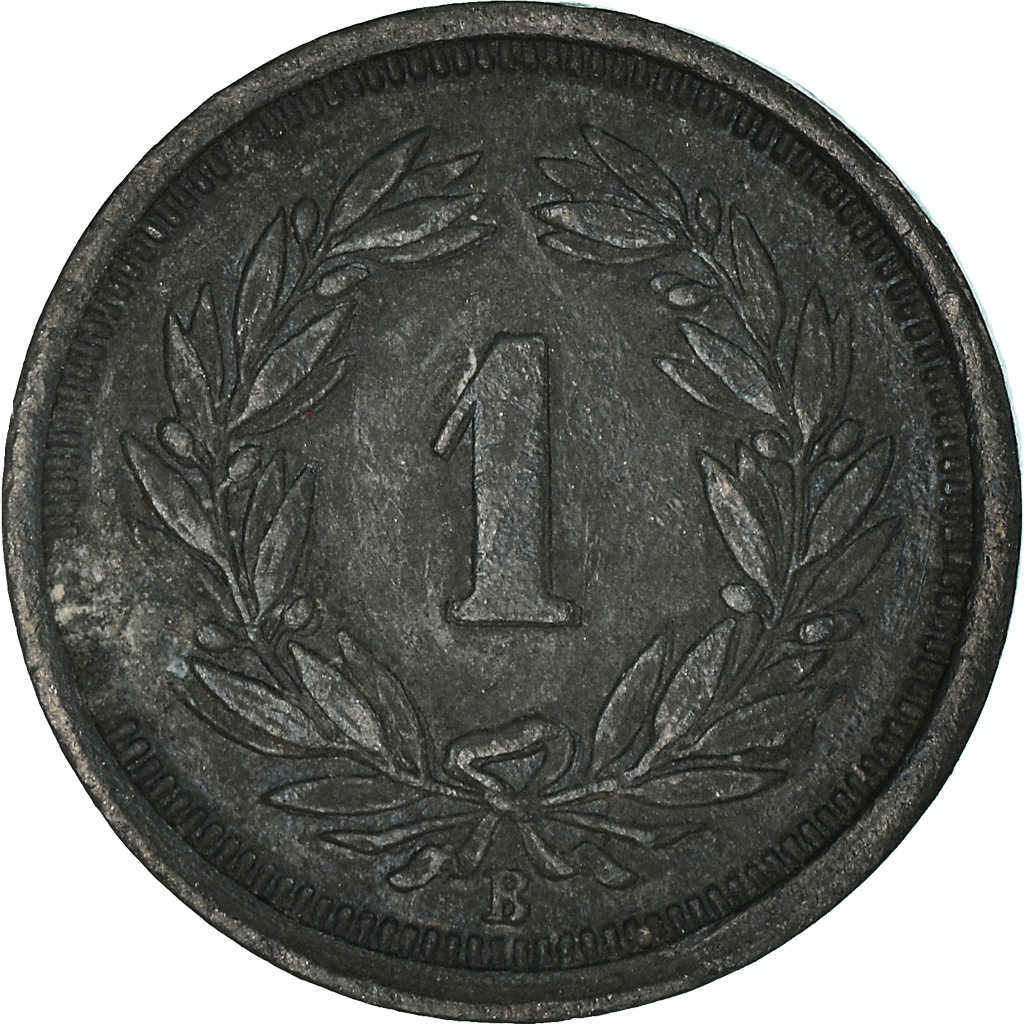 Moneda, Suiza, Rappen, 1944