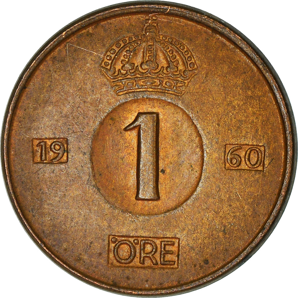 Moneda, Suecia, Ore, 1960