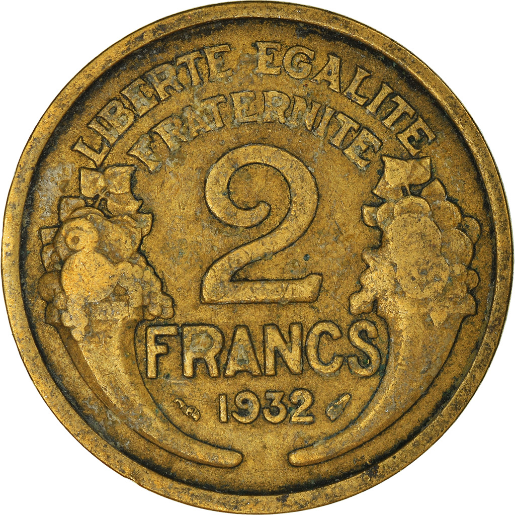 Moneda, Francia, 2 Francs, 1932