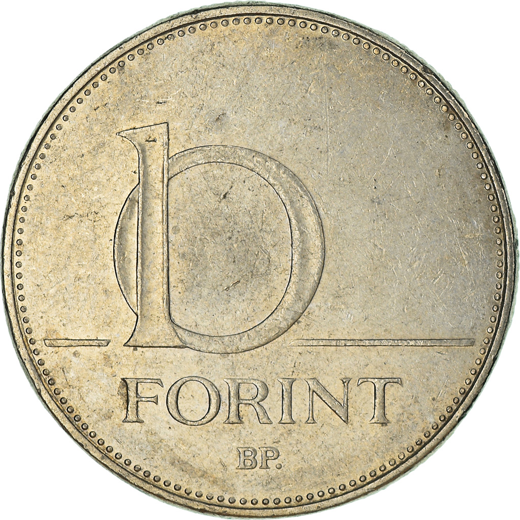 Moneda, Hungría, 10 Forint, 2003