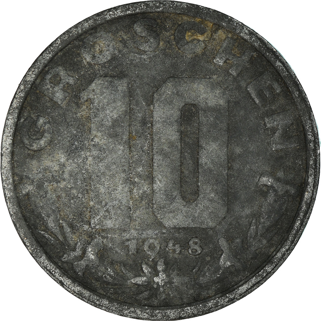 Moneda, Austria, 10 Groschen, 1948
