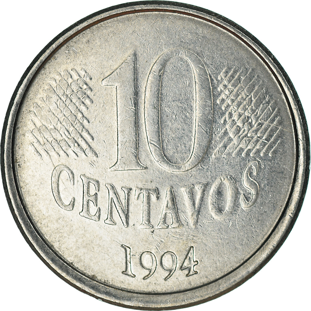 Moneda, Brasil, 10 Centavos, 1994