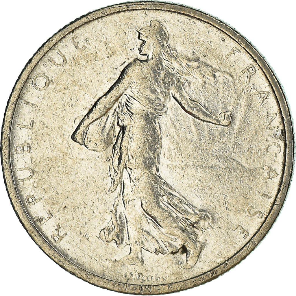 Moneda, Francia, 1/2 Franc, 1965
