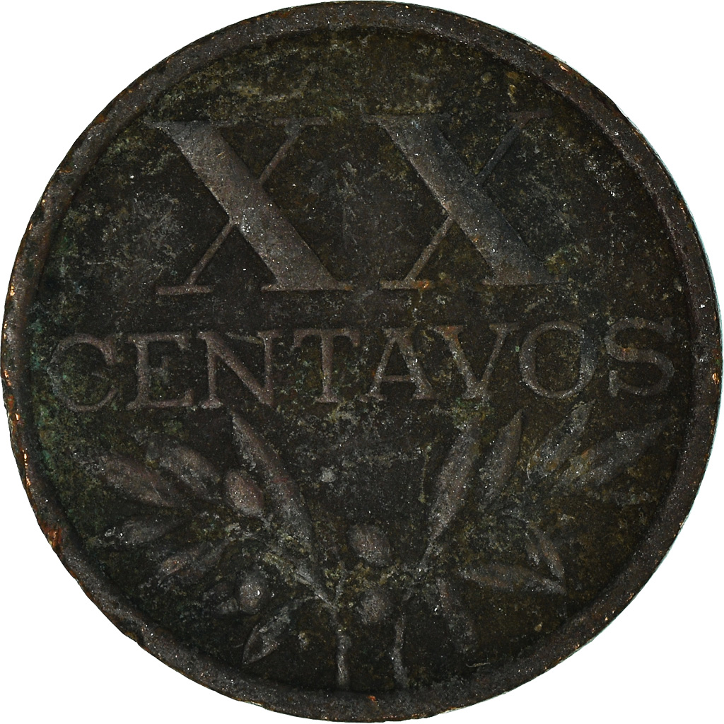 Moneda, Portugal, 20 Centavos, 1965