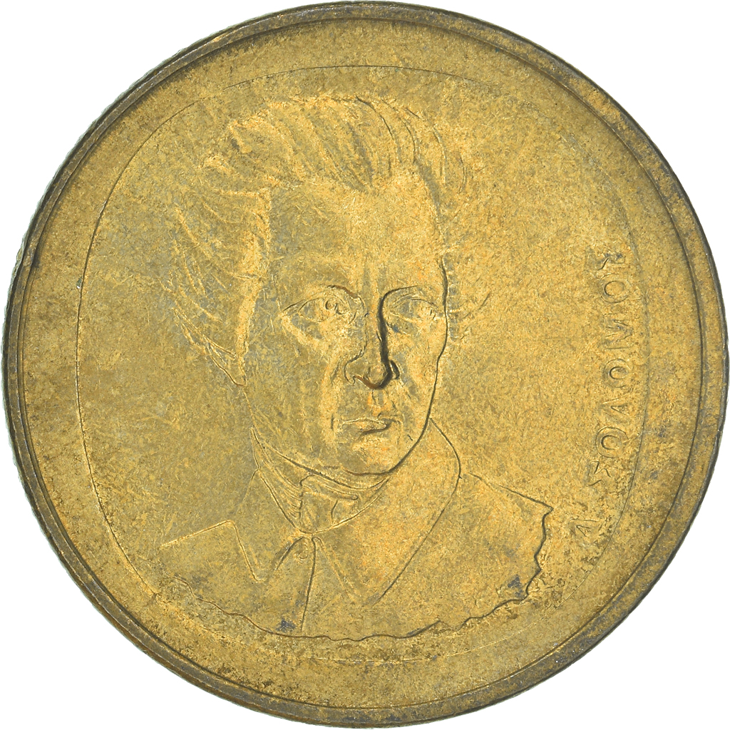 Moneda, Grecia, 20 Drachmes, 1990