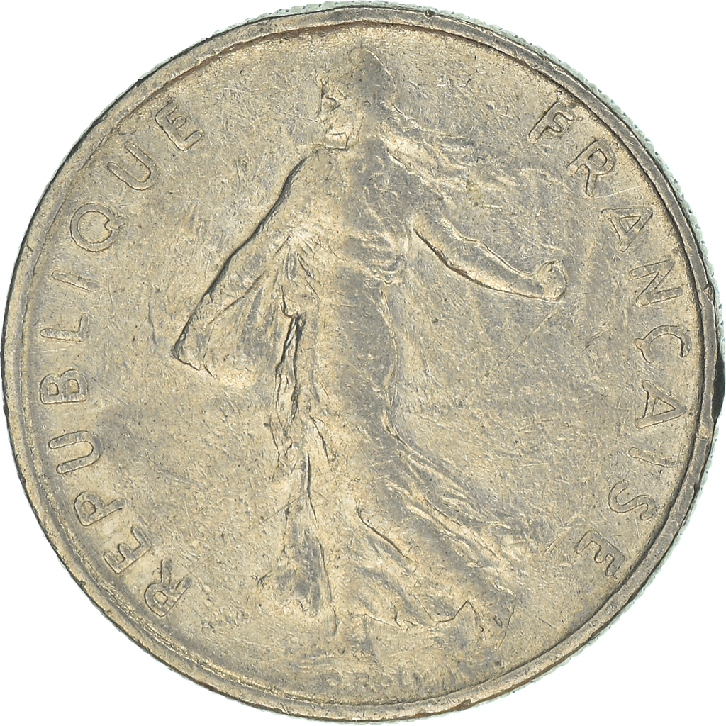 Moneda, Francia, 1/2 Franc, 1966