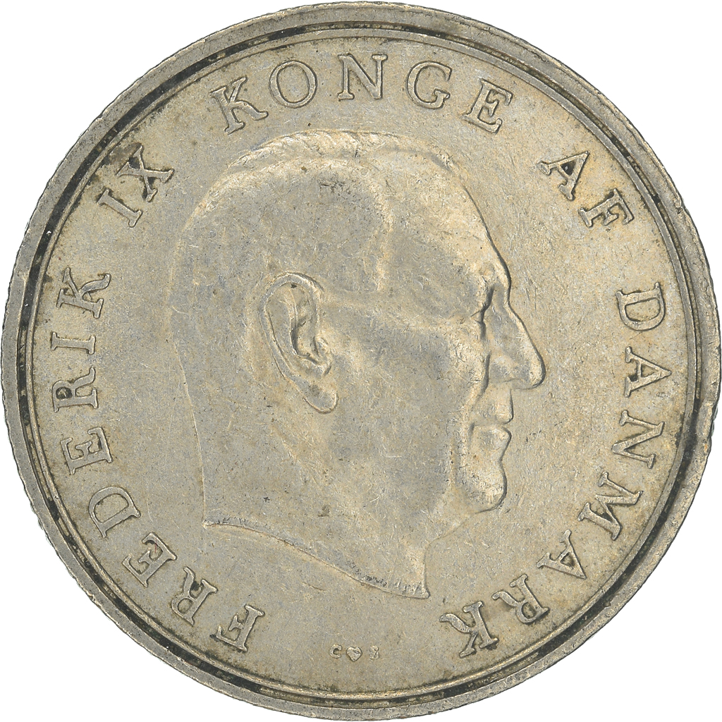 Moneda, Dinamarca, Krone, 1961