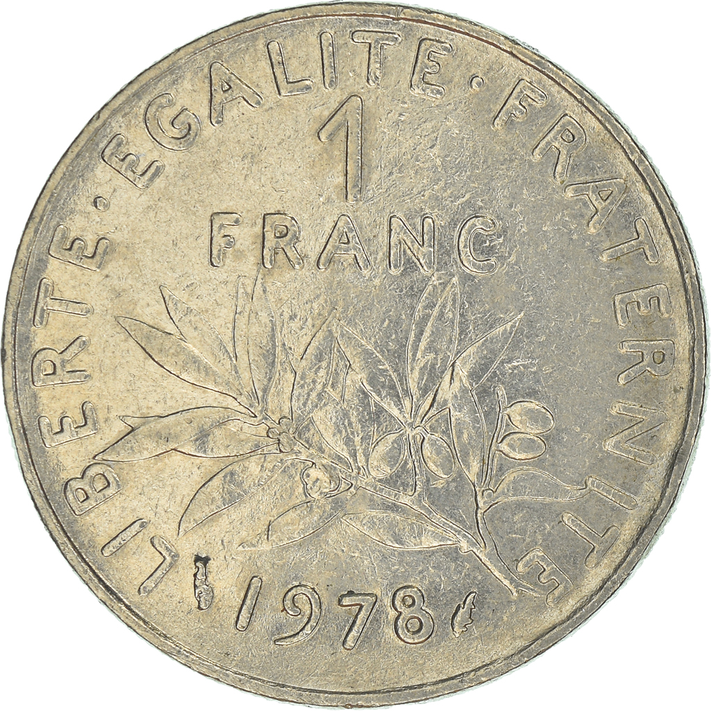 Moneda, Francia, Franc, 1978