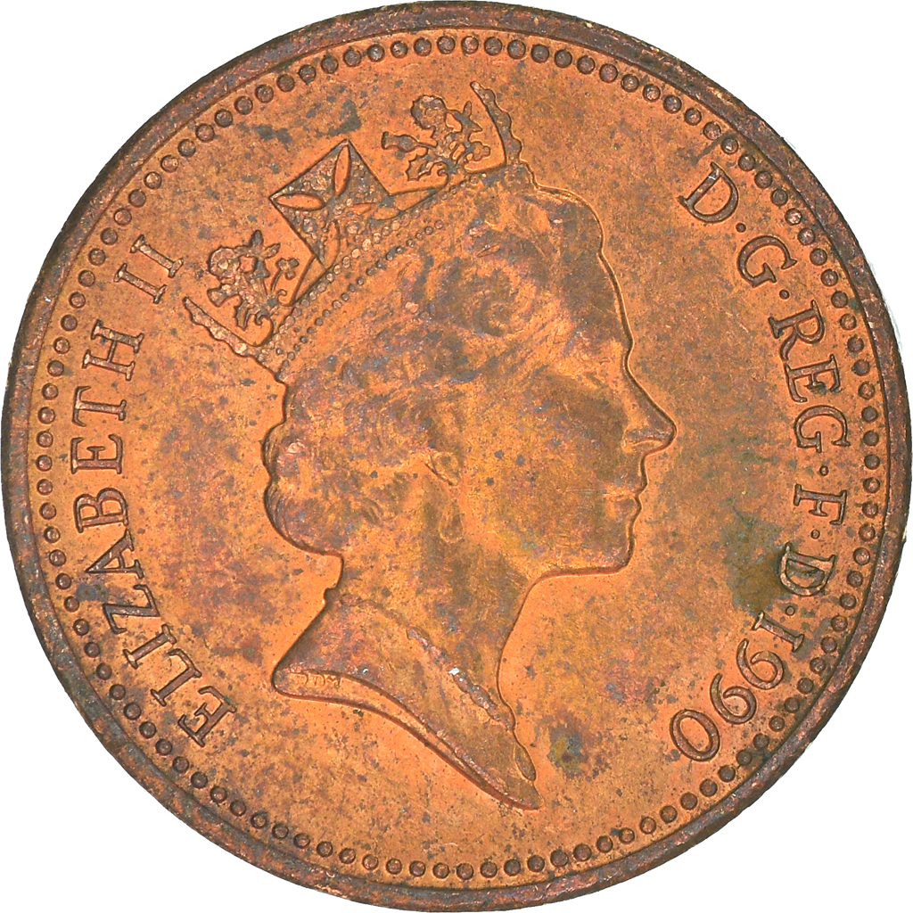 Moneda, Gran Bretaña, Penny, 1990