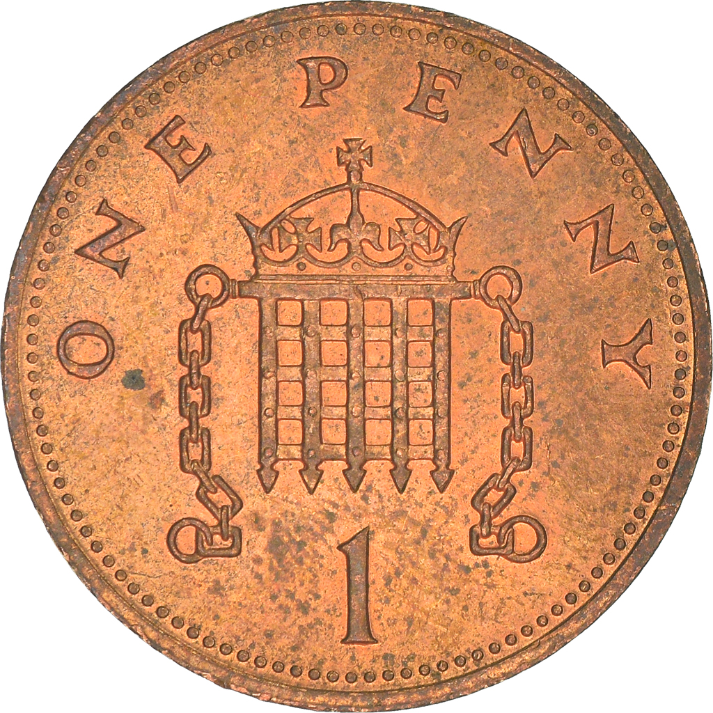 Moneda, Gran Bretaña, Penny, 1990