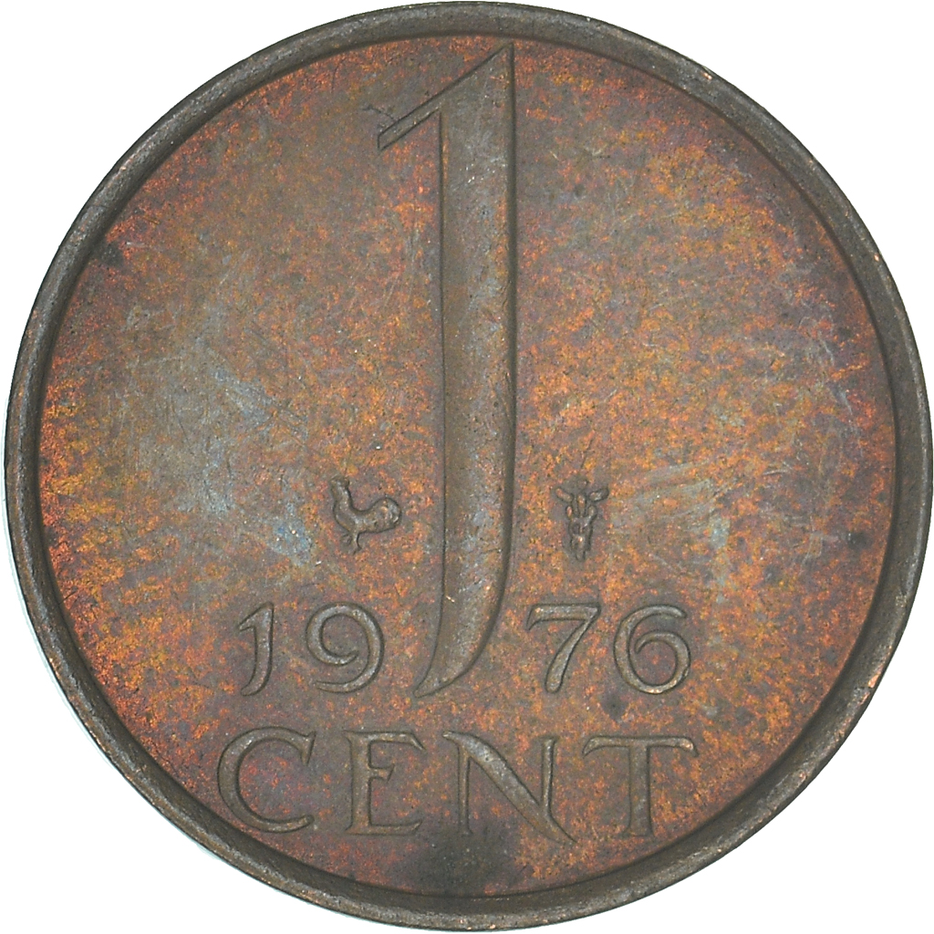 Moneda, Países Bajos, Cent, 1976
