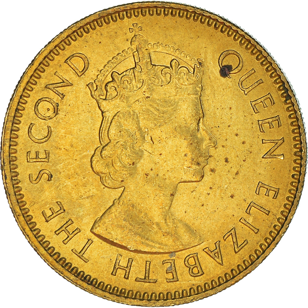 Moneda, Hong Kong, 10 Cents, 1968