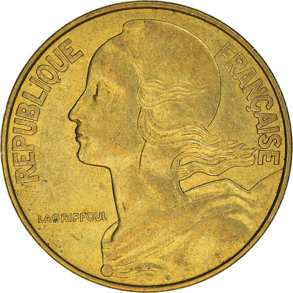 Moneda, Francia, 20 Centimes, 1978