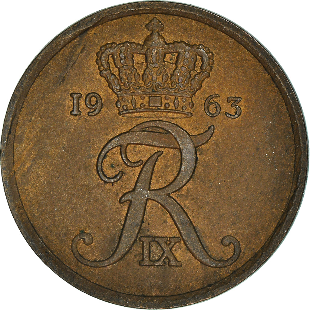 Moneda, Dinamarca, 5 Öre, 1963